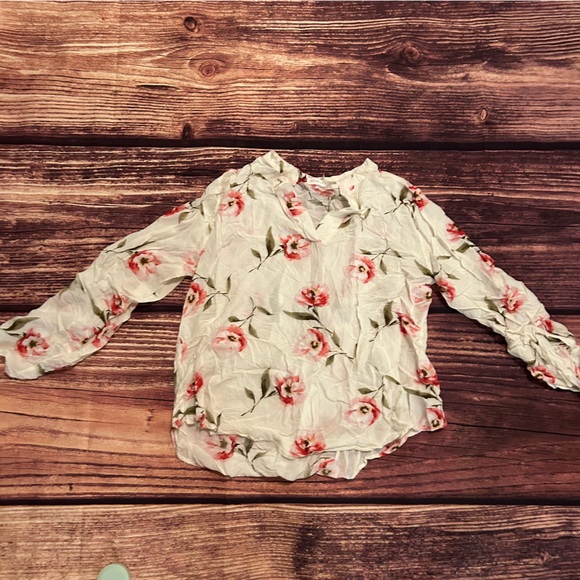 Blu Pepper Tops - Women’s Blu Pepper Floral Blouse Size L